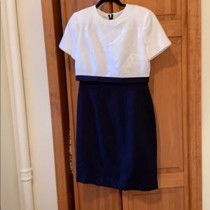 Brooks Brothers Navy/ White Dress